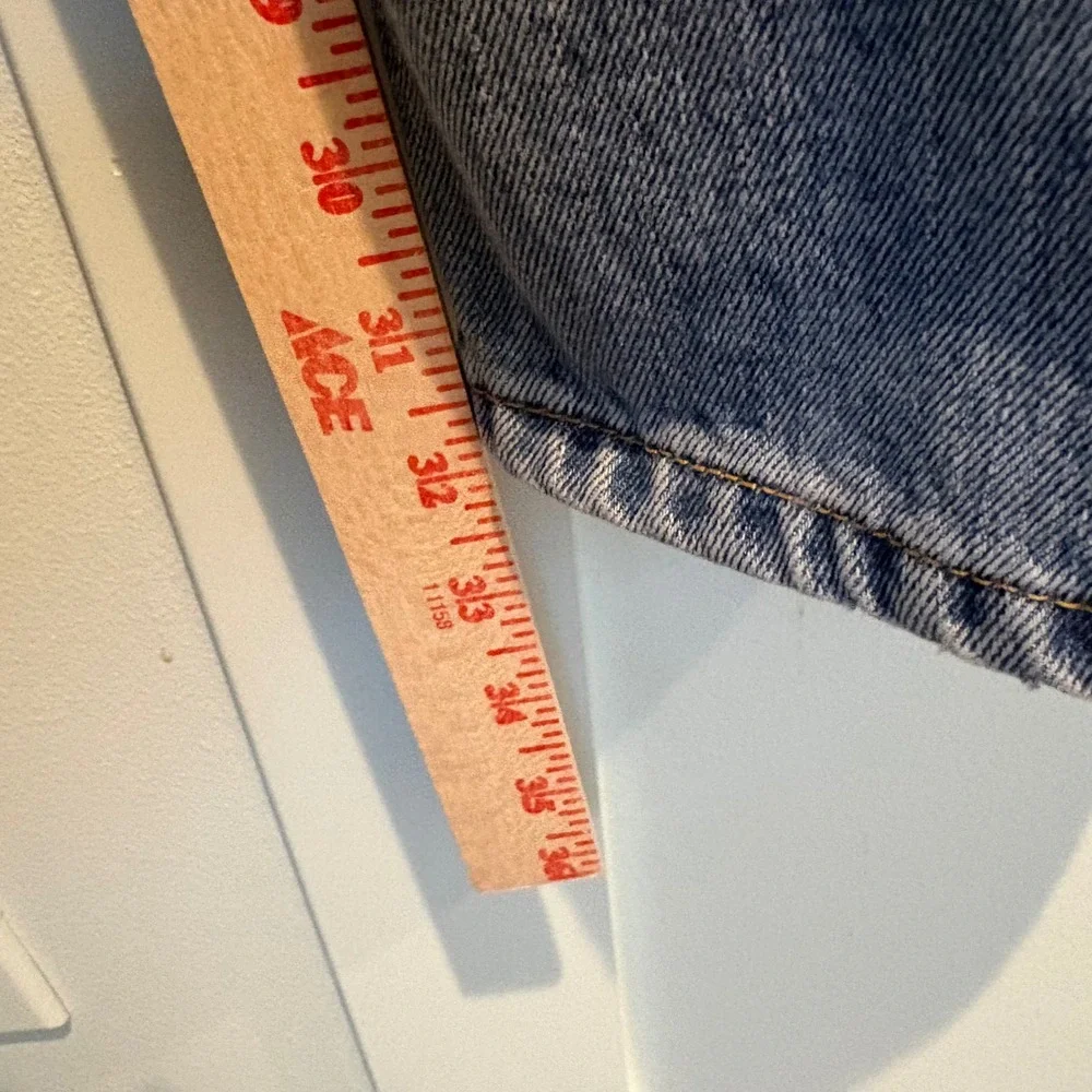 Y2K Levi's 505 Regular Fit Jeans Mens 36x32 Light Wash Straight‎ Leg 100% Cotton